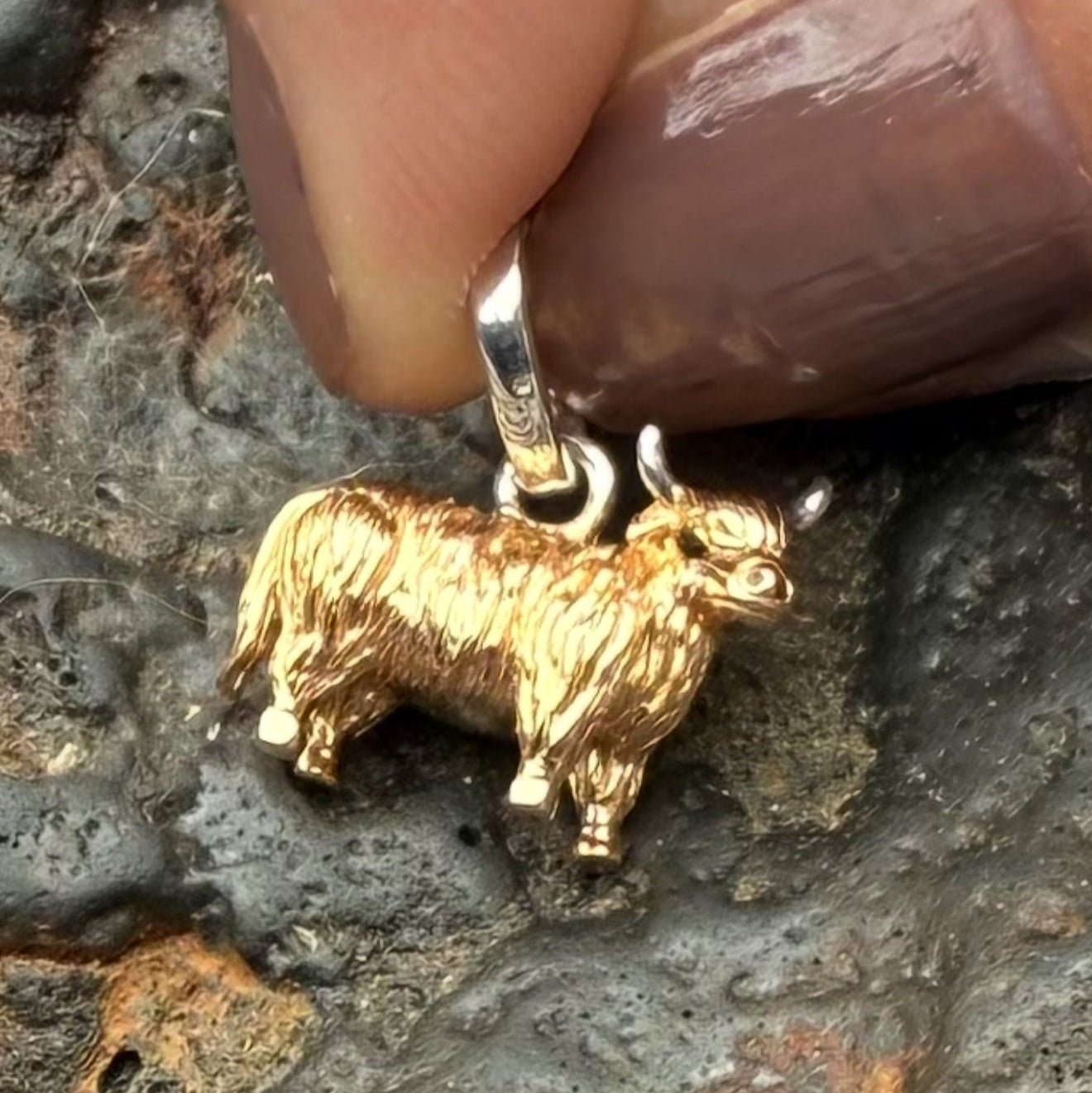 Gemma J Highland Cow Charm - Cotswold Jewellery