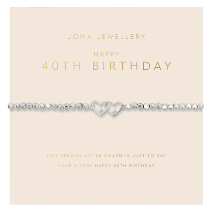 Joma Jewellery Forever Yours 40th Birthday Bracelet - Cotswold Jewellery