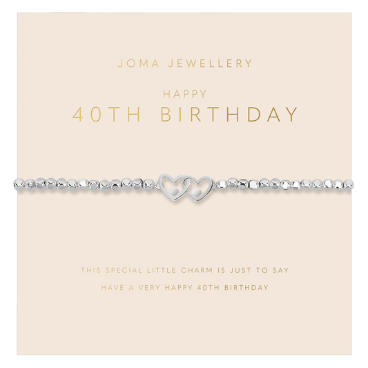 Joma Jewellery Forever Yours 40th Birthday Bracelet - Cotswold Jewellery