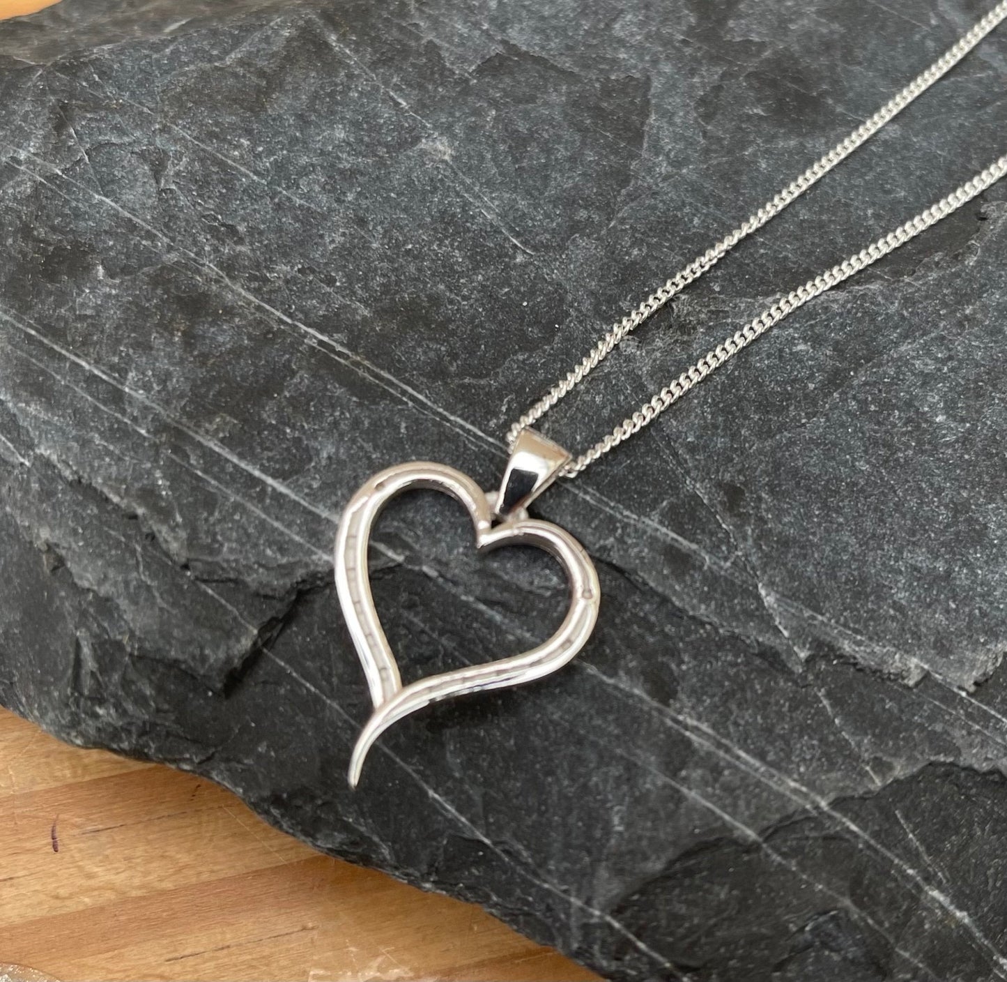 Designer Horseshoe Heart Necklace - Cotswold Jewellery