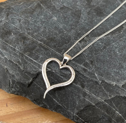 Designer Horseshoe Heart Necklace - Cotswold Jewellery