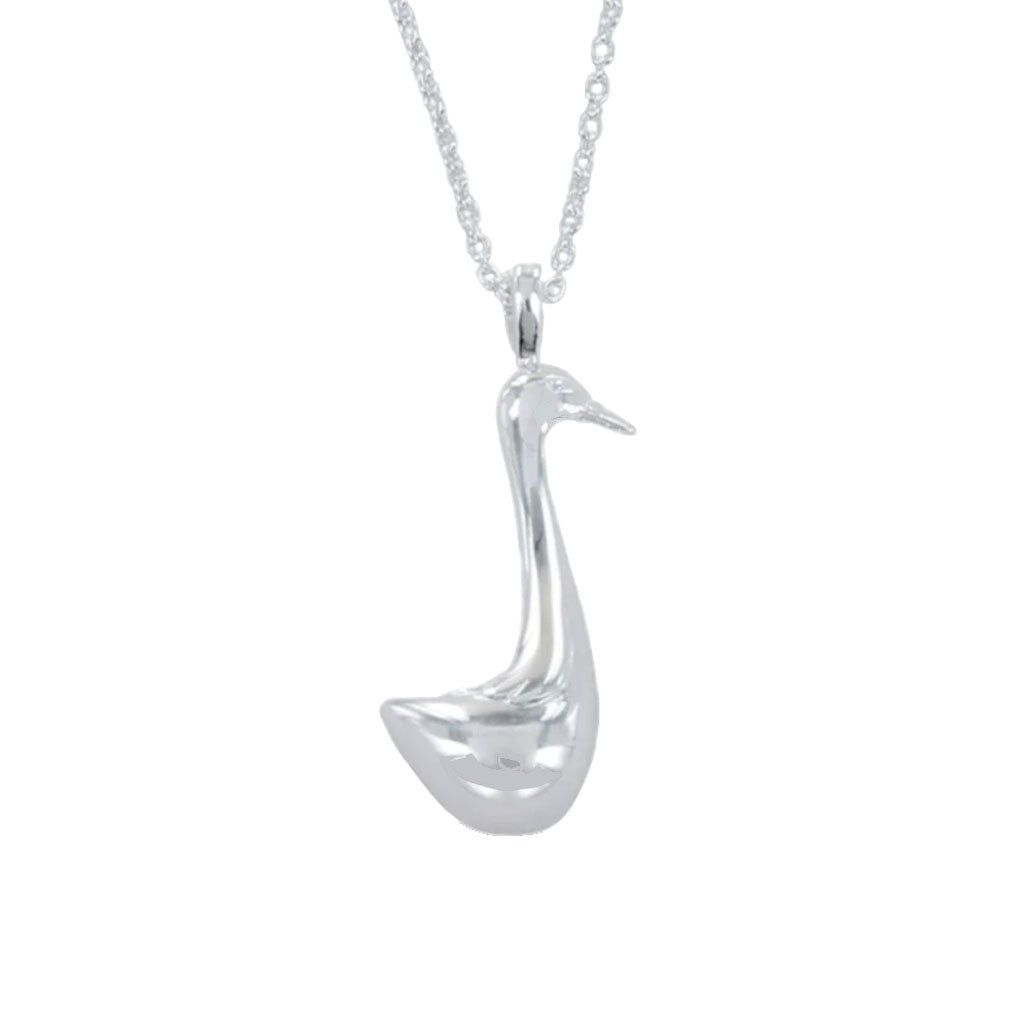 Duck Sterling Silver Necklace - Cotswold Jewellery