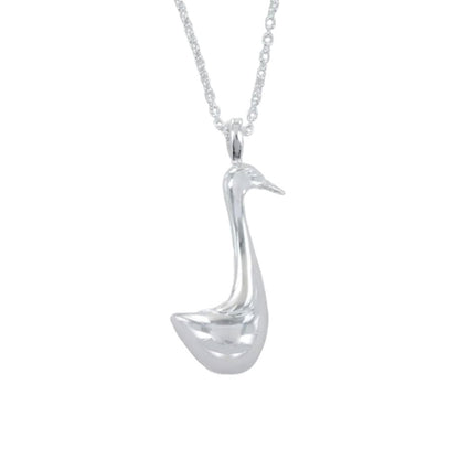 Duck Sterling Silver Necklace - Cotswold Jewellery
