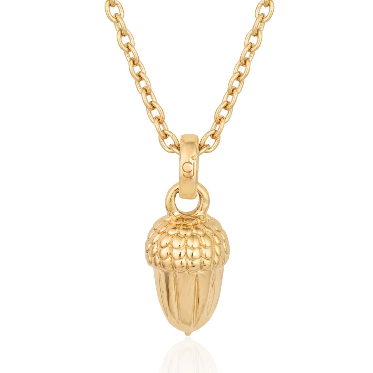 Gemma J Golden Acorn Necklace - Cotswold Jewellery
