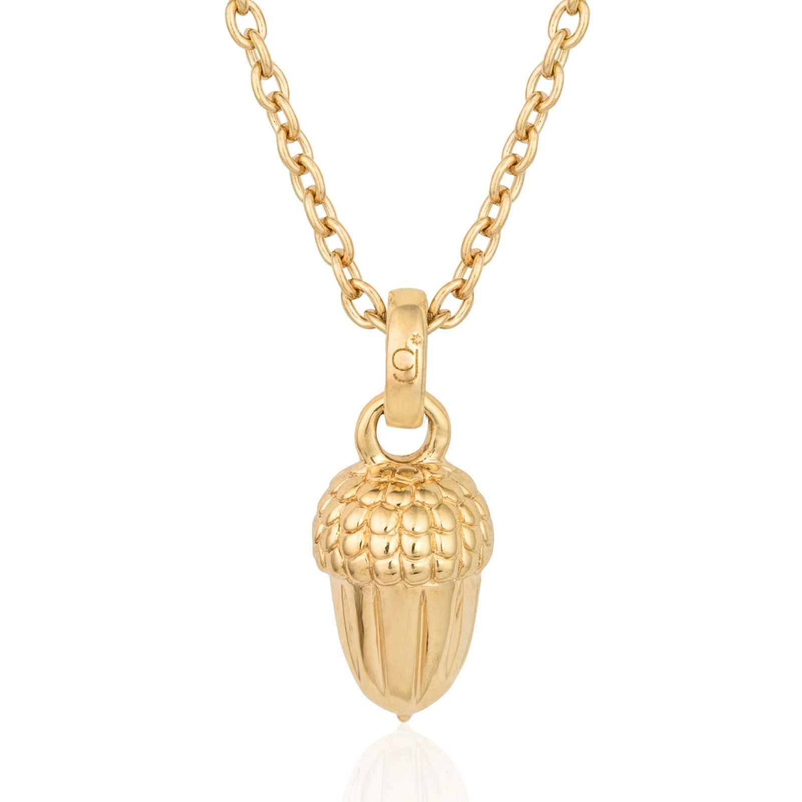 Gemma J Golden Acorn Necklace - Cotswold Jewellery