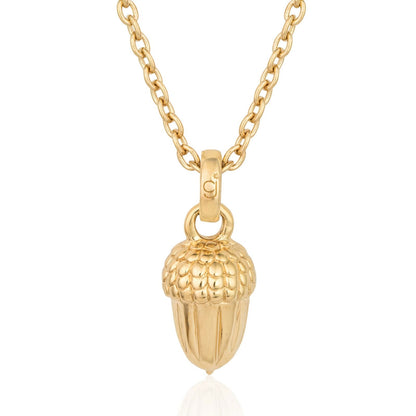 Gemma J Golden Acorn Necklace - Cotswold Jewellery