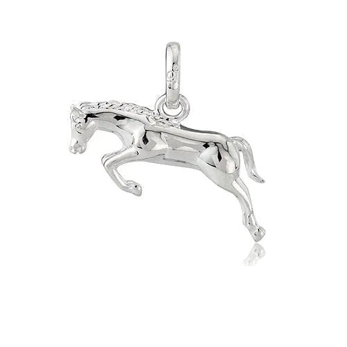 Gemma J Jumping Horse Sterling Silver Necklace - Cotswold Jewellery