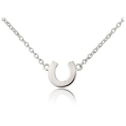 Gemma J Mini Silver Horseshoe Necklace - Cotswold Jewellery