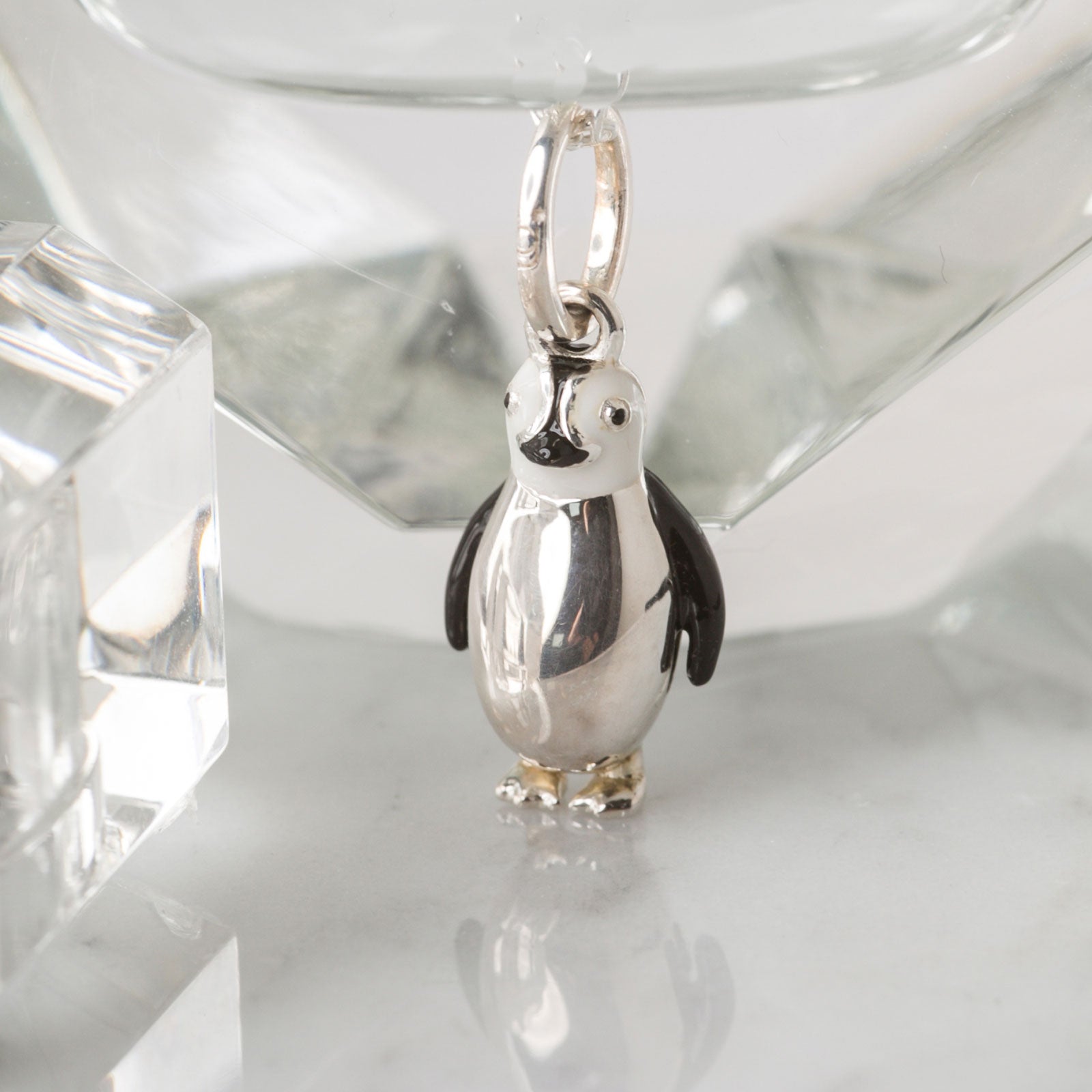 Gemma J Penguin Sterling Silver Charm - Cotswold Jewellery