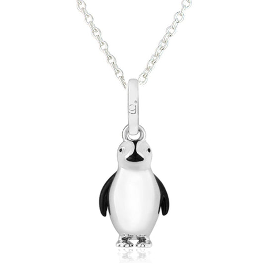 Gemma J Penguin Sterling Silver Necklace - Cotswold Jewellery
