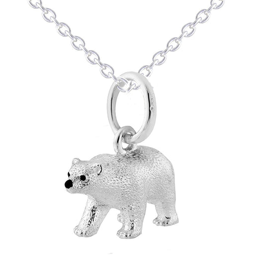 Gemma J Polar Bear Silver Charm - Cotswold Jewellery