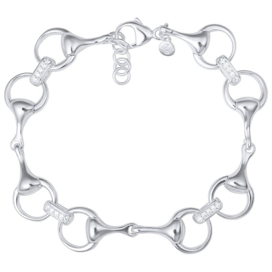 Gemma J Sparkly Snaffle Bit Bracelet - Cotswold Jewellery