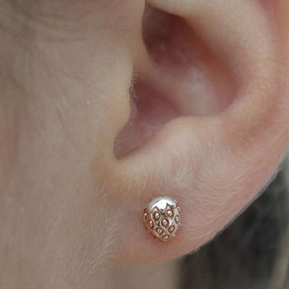 Gemma J Strawberry Rose Gold Earrings - Cotswold Jewellery
