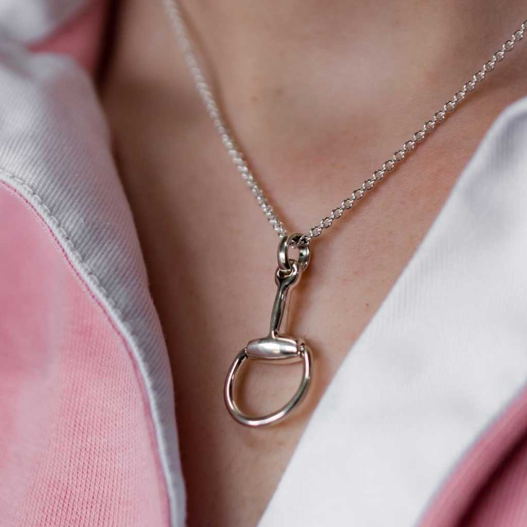 Hiho Silver Single Snaffle Necklace - Cotswold Jewellery