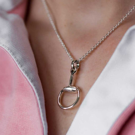Hiho Silver Single Snaffle Necklace - Cotswold Jewellery