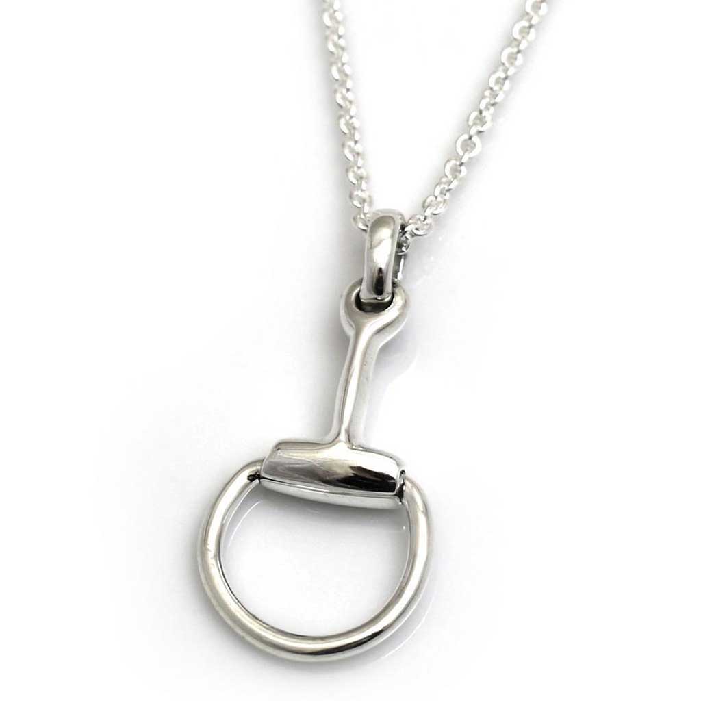 Hiho Silver Single Snaffle Necklace - Cotswold Jewellery