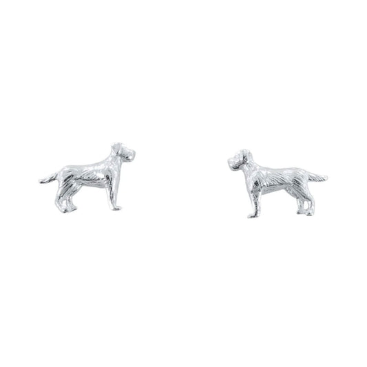 Labrador Sterling Silver Stud Earrings - Cotswold Jewellery