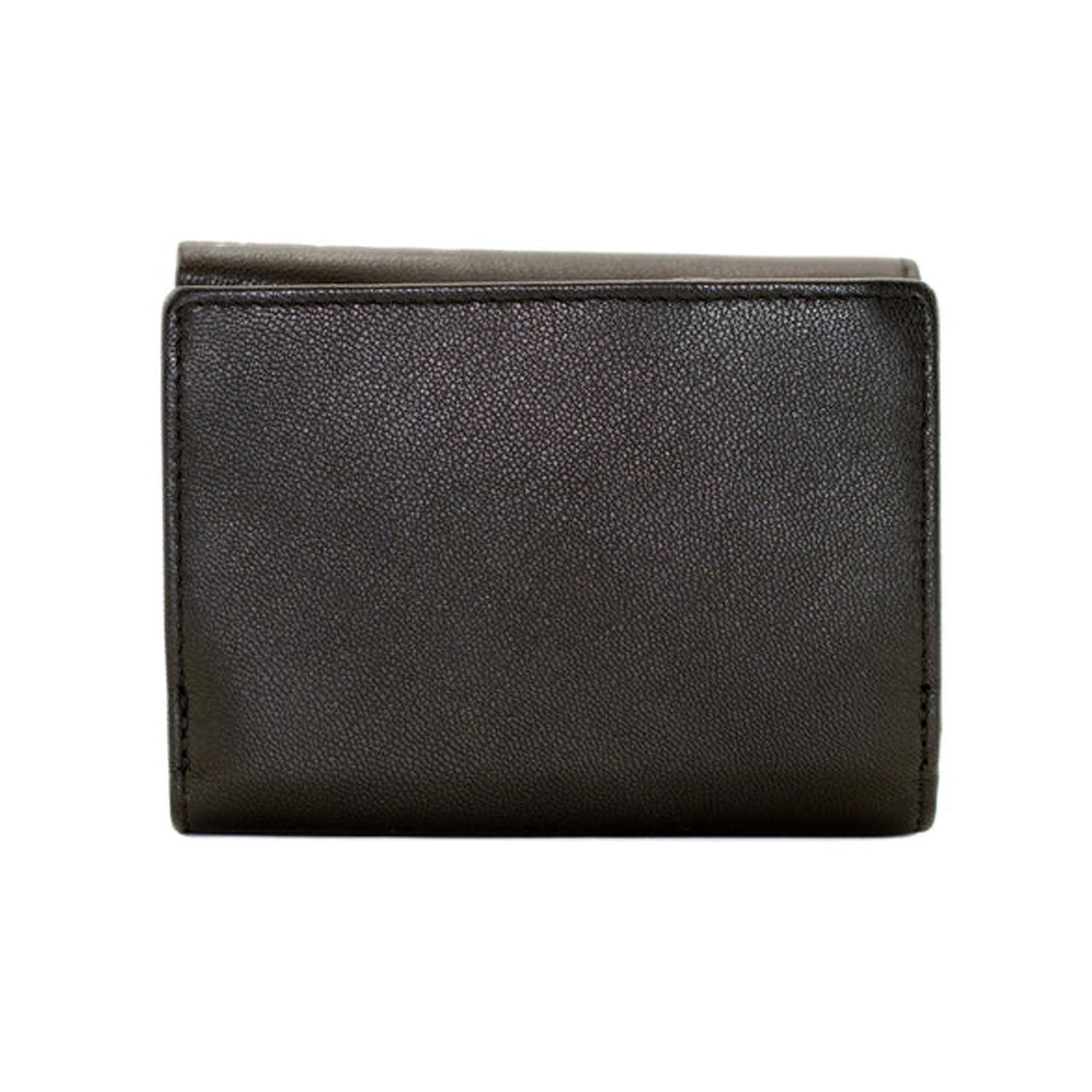 Mala Leather Black Flower Trifold Purse - Cotswold Jewellery