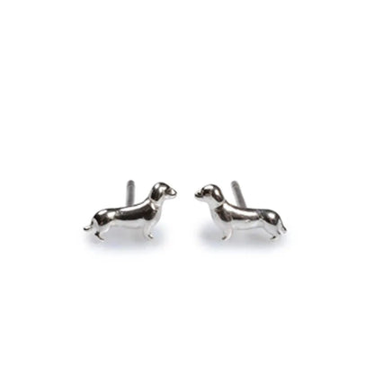 Miniature Dachshund Dog Earrings - Cotswold Jewellery
