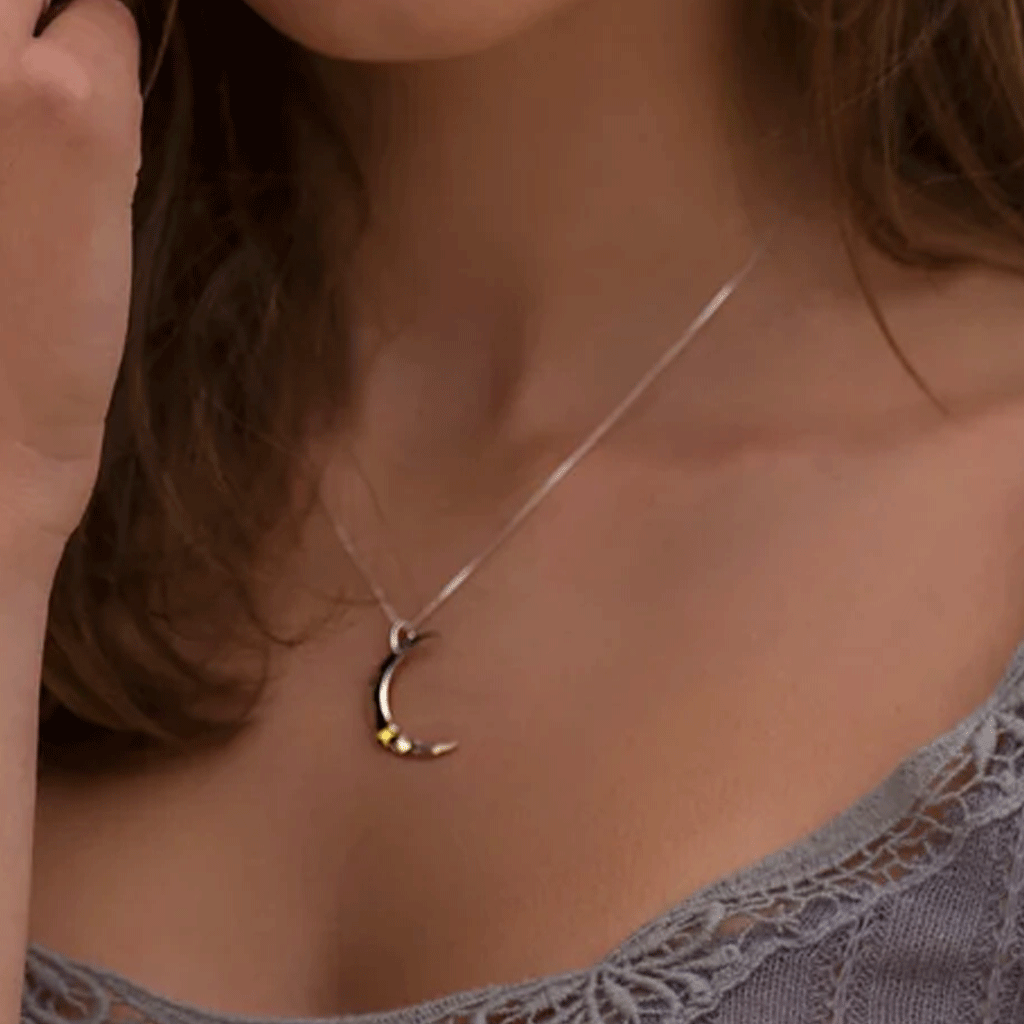 Moon & Star Necklace - Cotswold Jewellery