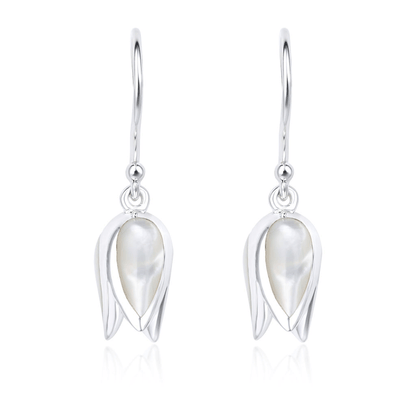 Pearled Tulip Earrings - Cotswold Jewellery