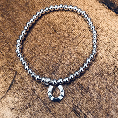 Pretty Beaded Horseshoe Bracelet - Cotswold Jewellery
