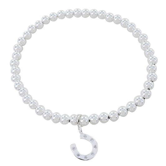Pretty Beaded Horseshoe Bracelet - Cotswold Jewellery