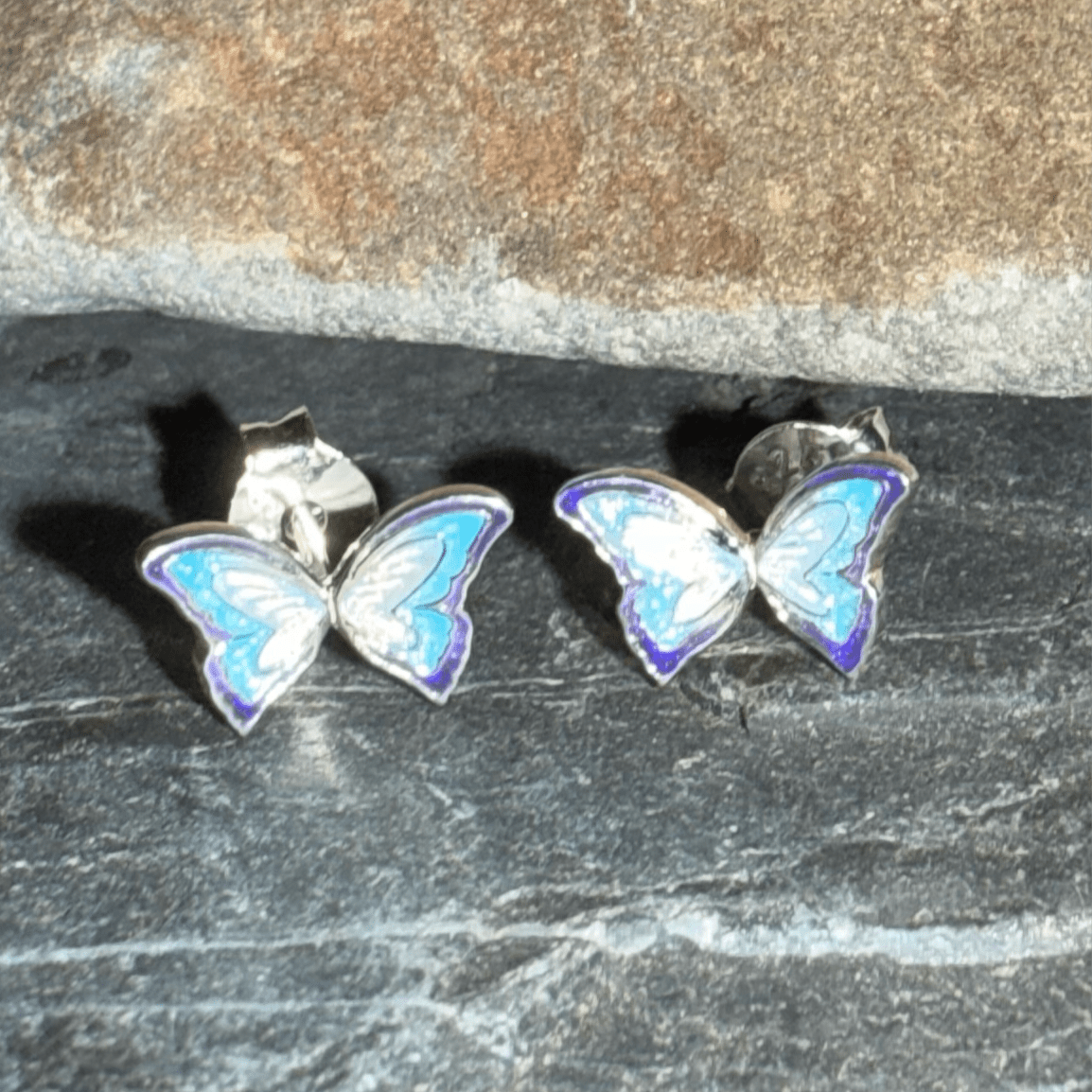 Reeves and Reeves Pretty Butterfly Stud Earrings - Cotswold Jewellery