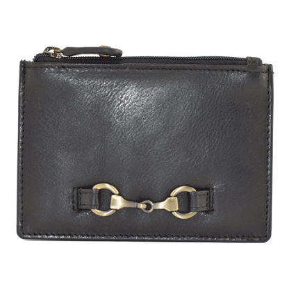 snaffle-coin-and-card-purse-black-leather-from-cotswold-jewellery
