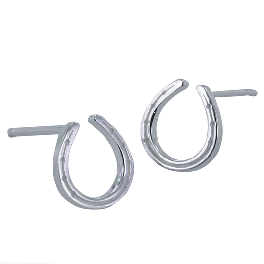 Reeves & Reeves Sterling Silver Horseshoe Earrings from cotswold jewellery