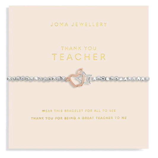 Joma Jewellery Forever Yours Thank You Teacher - Cotswold Jewellery